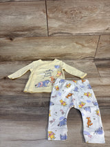 Disney Baby Hello Little Friend Kimono Shirt & Pants Set Yellow sz 0-3m