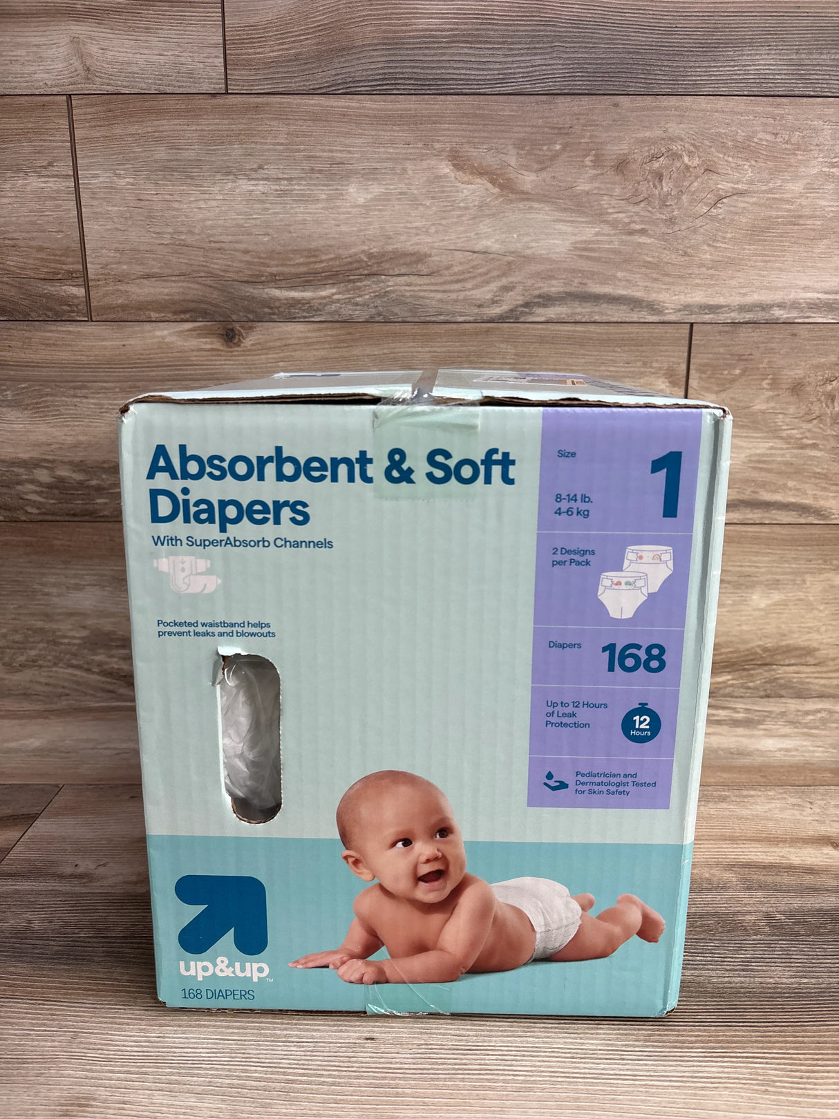 NEW Up&Up Absorbent & Soft Diapers 168ct. Size 1