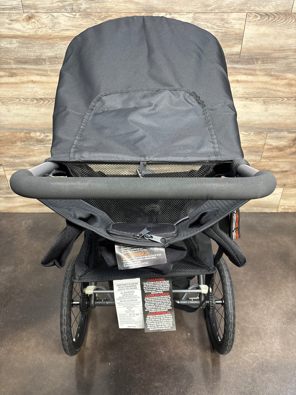 Joovy Zoom360 Ultralight Jogging Stroller in Black