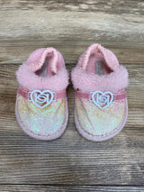 Bebe Glitter Slippers Pink sz 5/6c