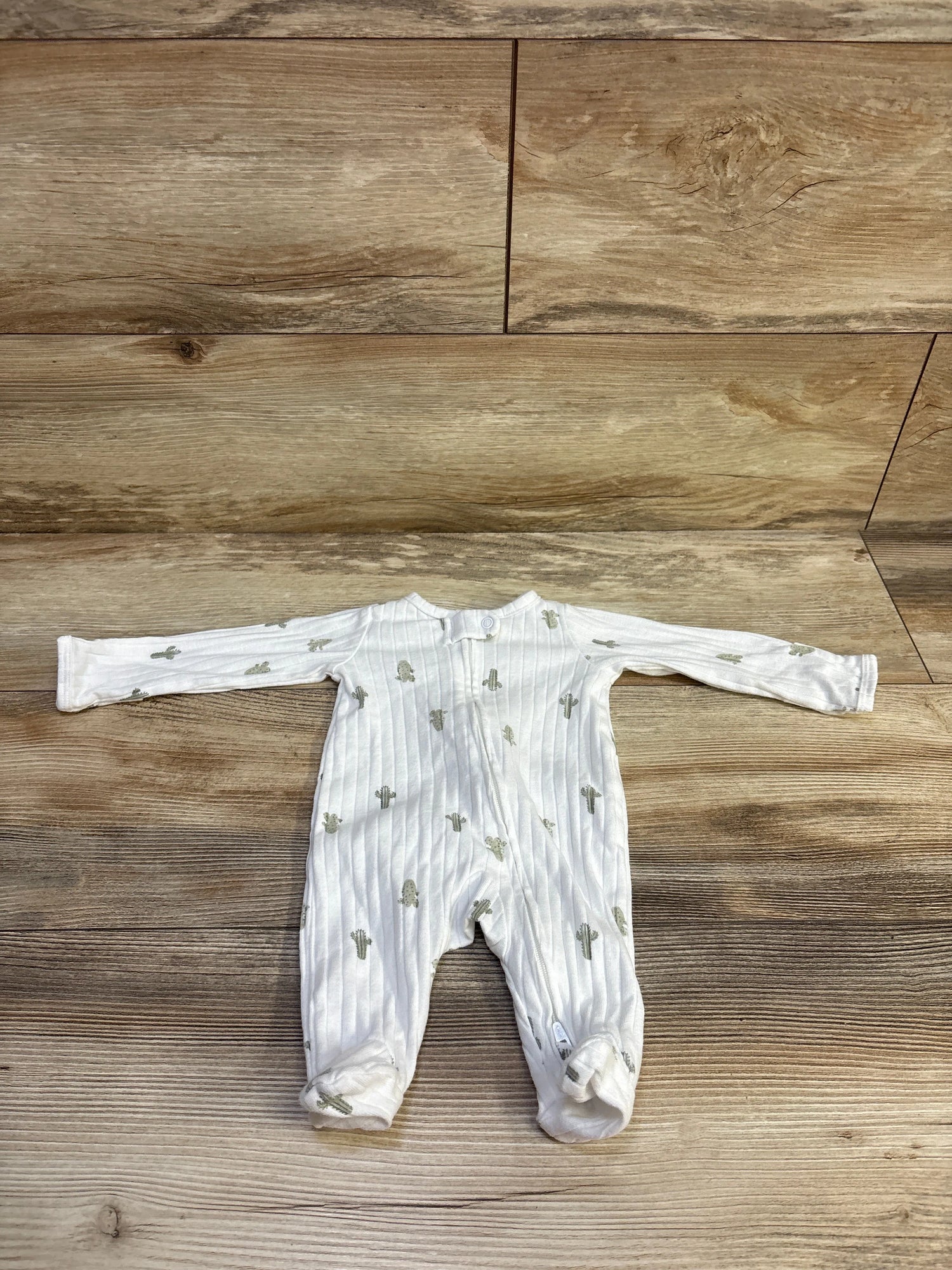Child Of Mine Ribbed Sleeper White sz Newborn