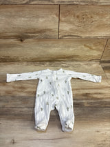 Child Of Mine Ribbed Sleeper White sz Newborn