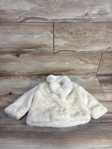 Cat & Jack Faux Fur Jacket Ivory sz 6-9m