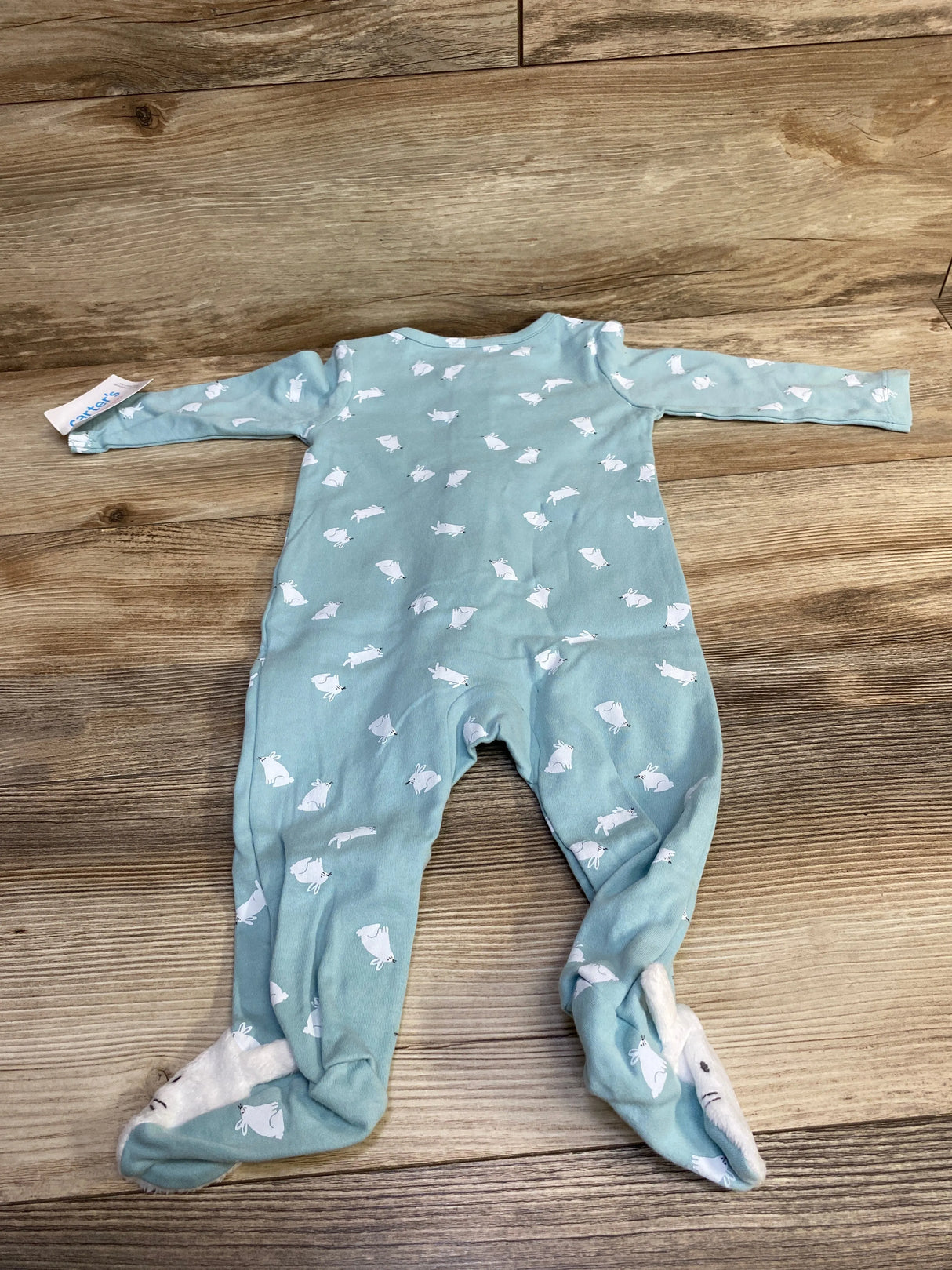 NEW Just One You Bunny Print Sleeper Blue sz 6m