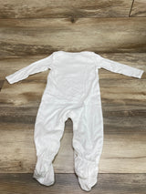 Burt's Bees Baby Organic Footed Coverall White sz 6-9m