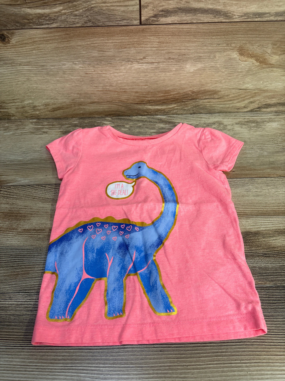 Simple Joys Dinosaur Shirt Pink sz 4T
