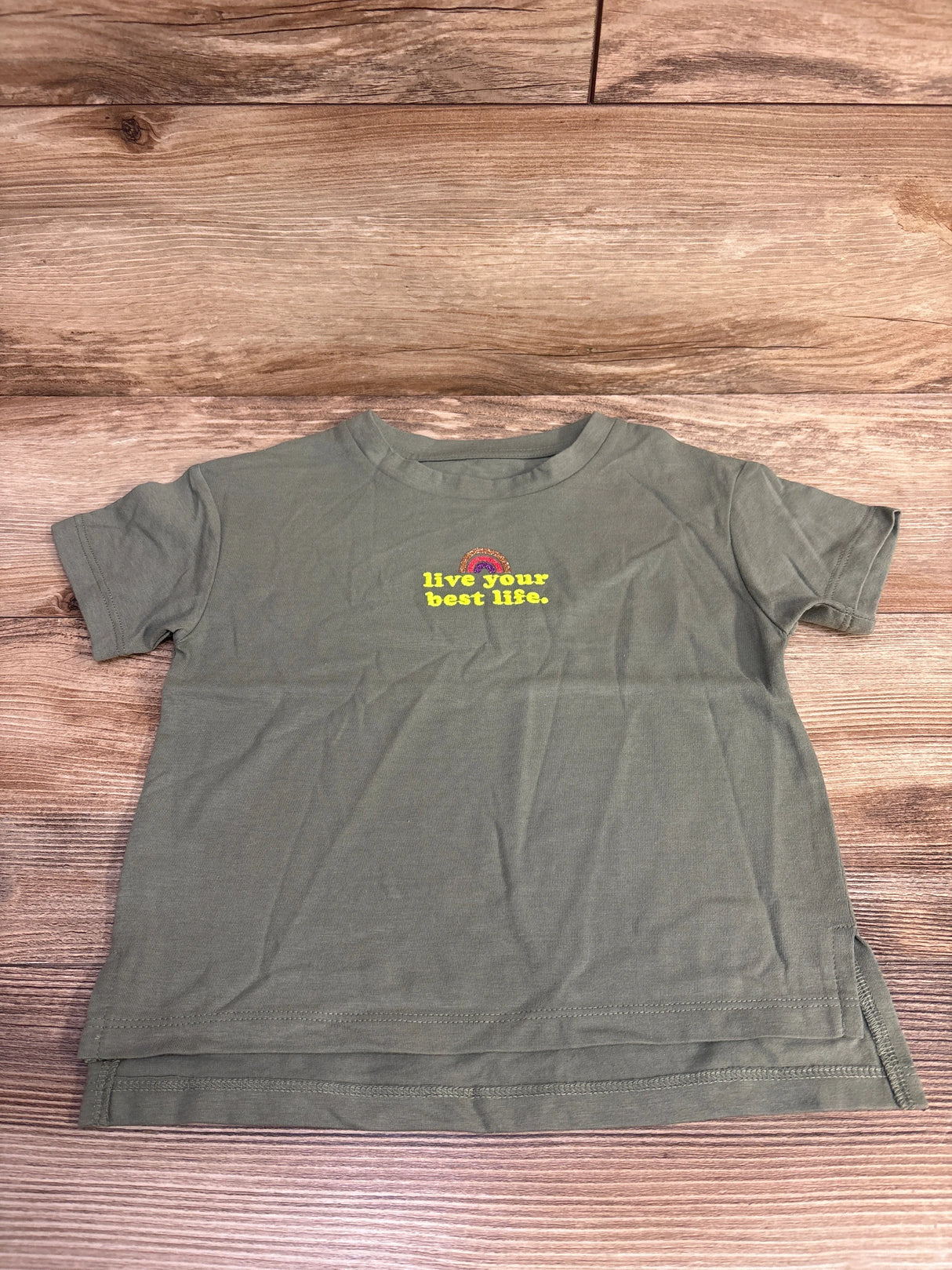 Thereabouts Live Your Best Life Shirt Green sz 4-5T - Me n Mommy To Be