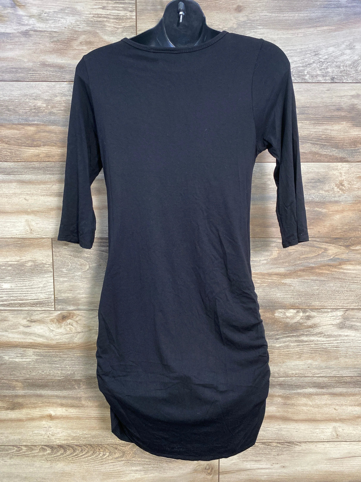Due Time Maternity 3/4 Sleeve Dress Black sz Large