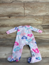 Hurley Heart Print Blanket Sleeper Pink sz 9m