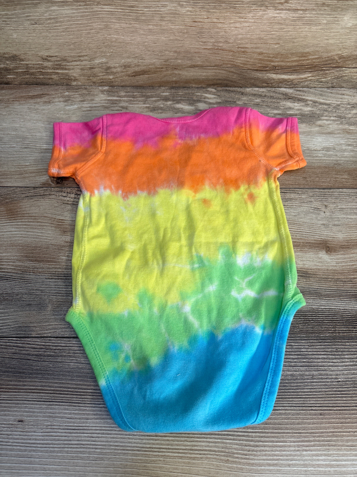Liquid Blue Grateful Dead Spiral Bear Tie-Dye Bodysuit Pink sz 12-18m