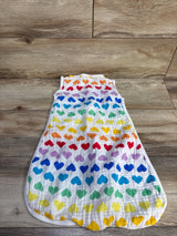 Primary Gauze Heart Print Sleep Sack White sz 0-6m