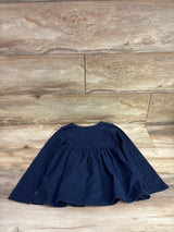 Kids Headquarters Long Sleeve Floral Dress Navy sz 5T