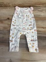 Rabbit + Bear Animal Print Romper White sz 0-3m - Me n Mommy To Be