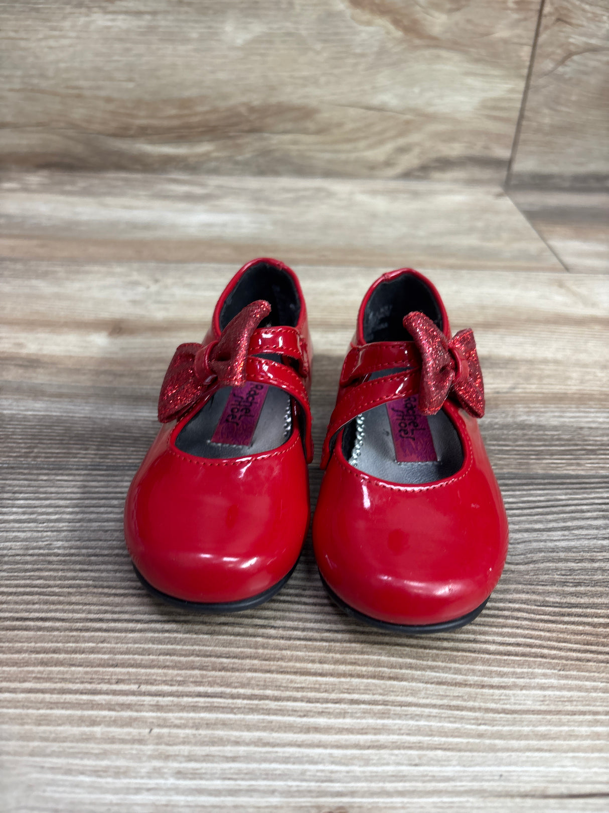 Rachel Shoes Lil' Molly Mary Jane Bow Flats Red sz 5c