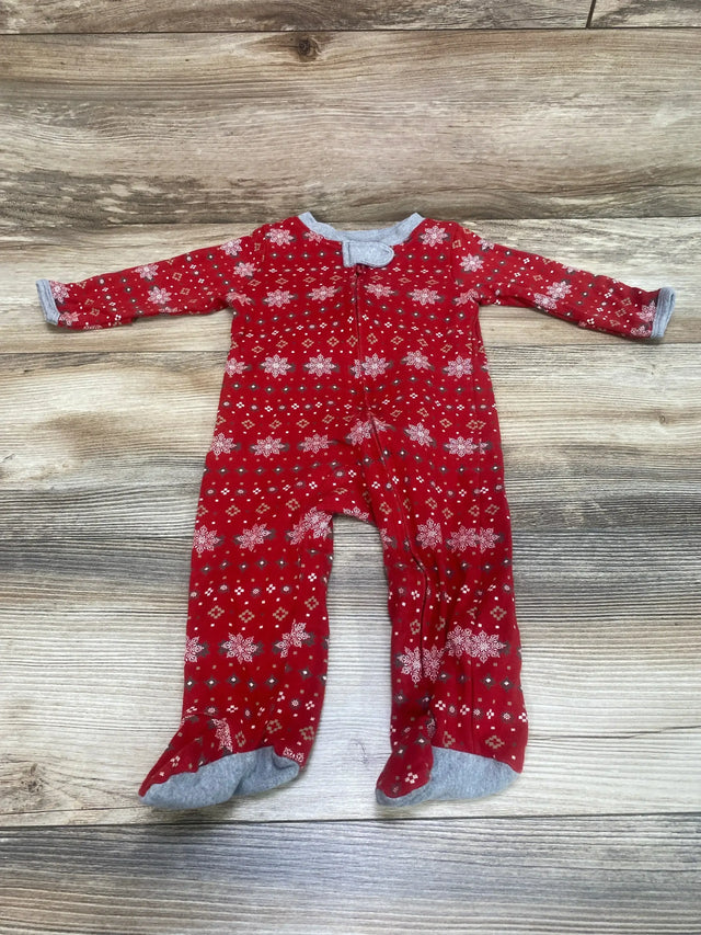 Honest Baby Organic Fair Isle Sleeper Red sz 3-6m - Me n Mommy To Be