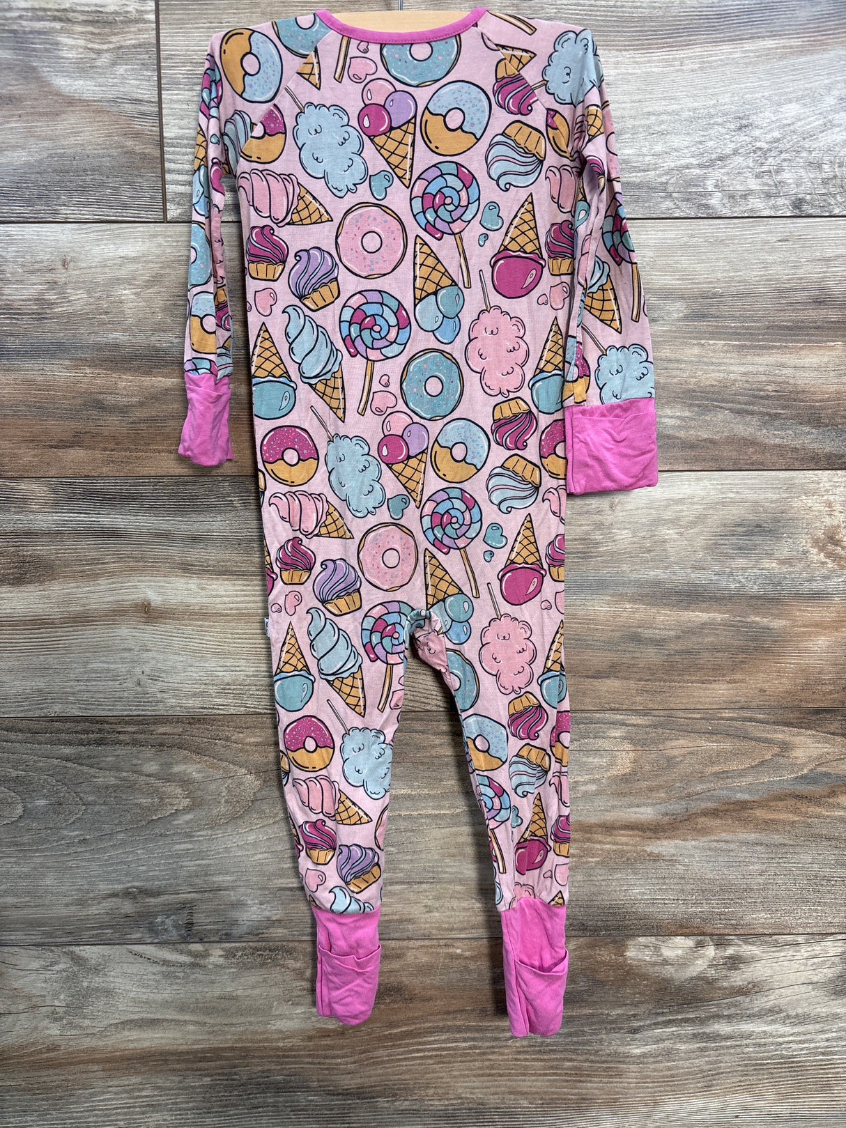 Little Sleepies Sweet Treats Zippy Pink sz 12-18m