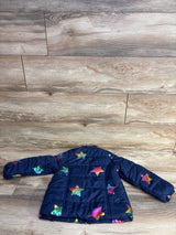 Kids Headquarters Star Print Puffer Jacket Navy sz 4T