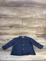 H&M Button Up Shirt Navy sz 2T