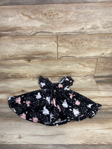 Dot Dot Smile Witch Print Twirl Dress Black sz 12-24m