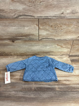 NEW Cat & Jack Chambray Quilted Jacket Blue sz 6-9m