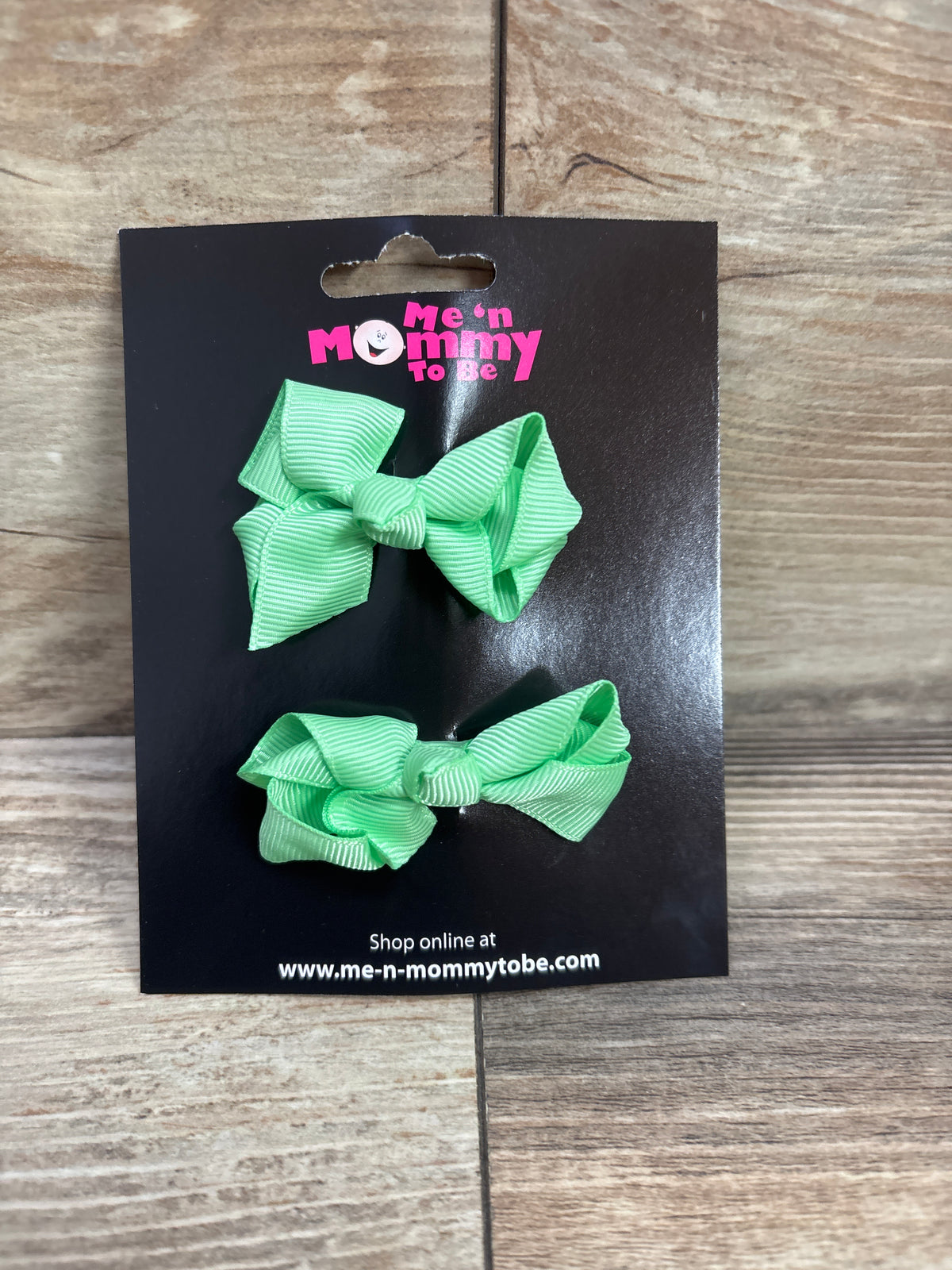 NEW Hair Bows 2pk Mint Green