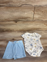 Disney Baby 2pc Thumper Bodysuit & Shorts Set Ivory sz 6/9m