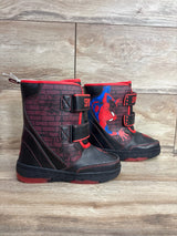 NEW Marvel Spider-Man Light-Up Winter Boots Black sz 1Y