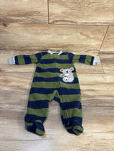 Carter's Striped Koala Blanket Sleeper Green sz 3m