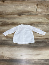 H&M Button Up Shirt White sz 12m