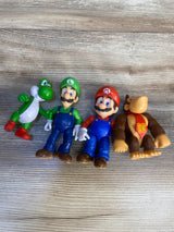 Super Mario Bros Action Figures 4pk