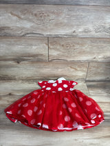 Disney Baby Store Minnie Mouse Polka Dot Bodysuit Dress Red sz 18-24m