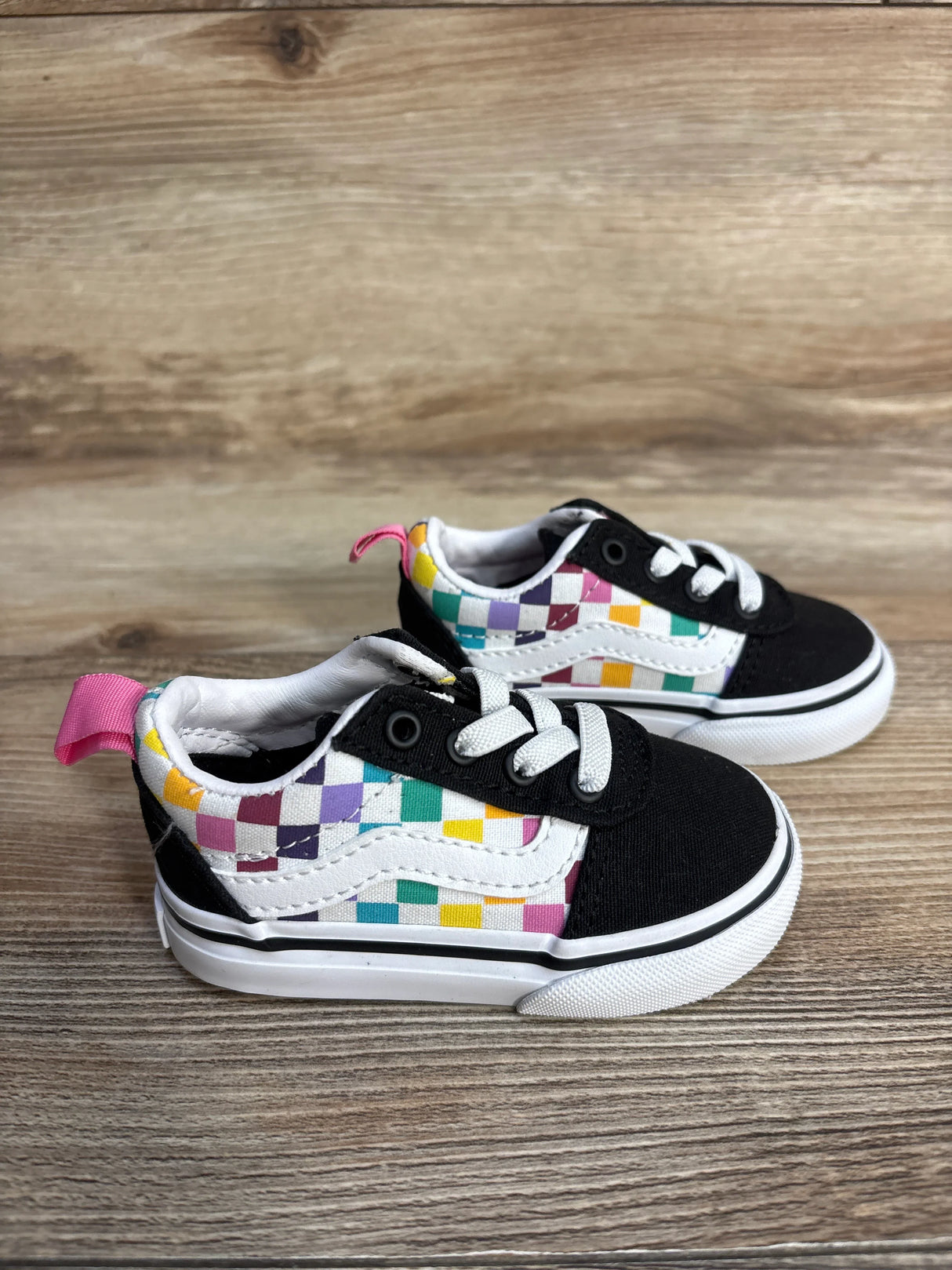 Vans Old Skool V 'Party Checker' Sneakers sz 4c