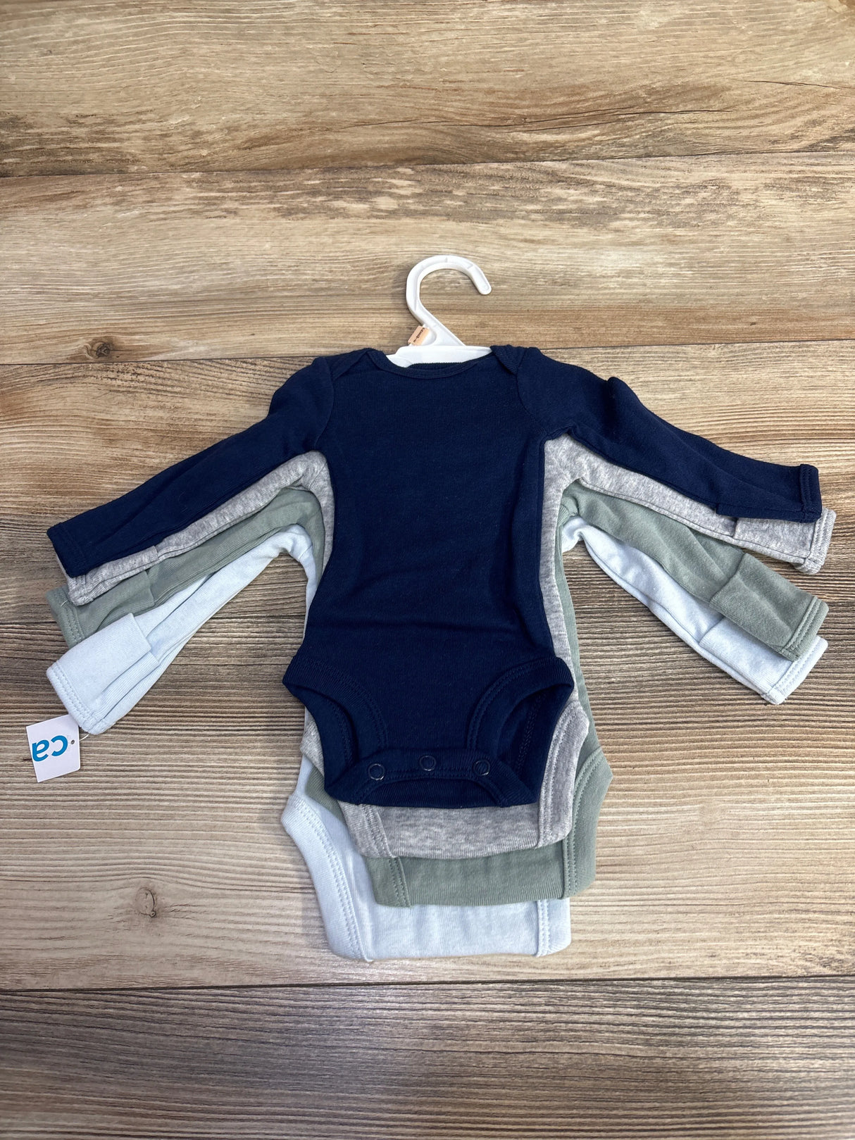 NEW Carter's 4pk Bodysuits Blue sz Preemie