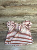 Cat & Jack Striped Puff Sleeve Shirt White sz 3T