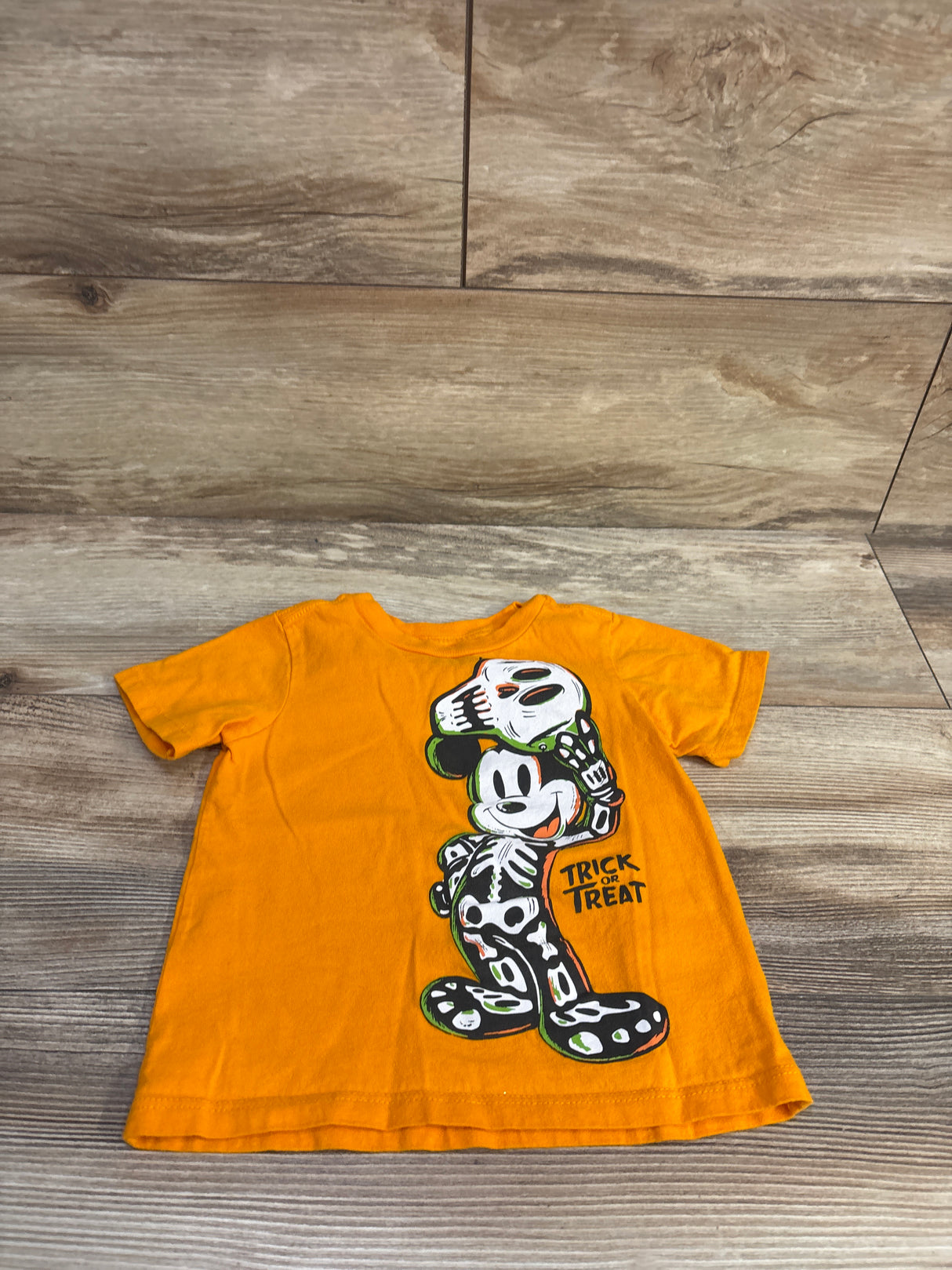 Disney Junior Mickey Mouse Trick or Treat Shirt Orange sz 2T
