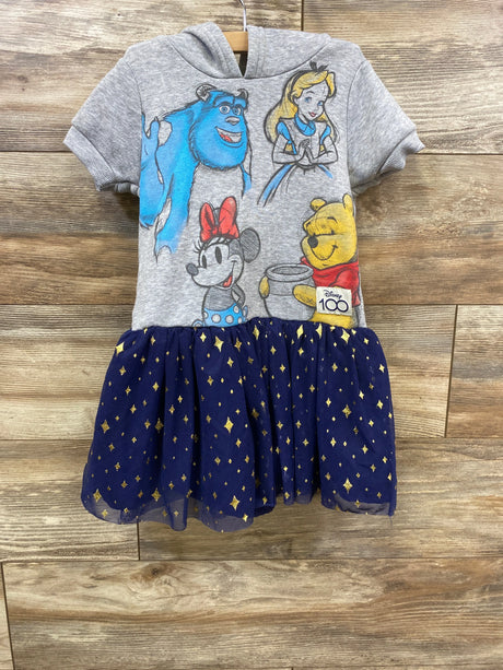 Disney 100 Character Dress Grey sz 4/5T - Me n Mommy To Be