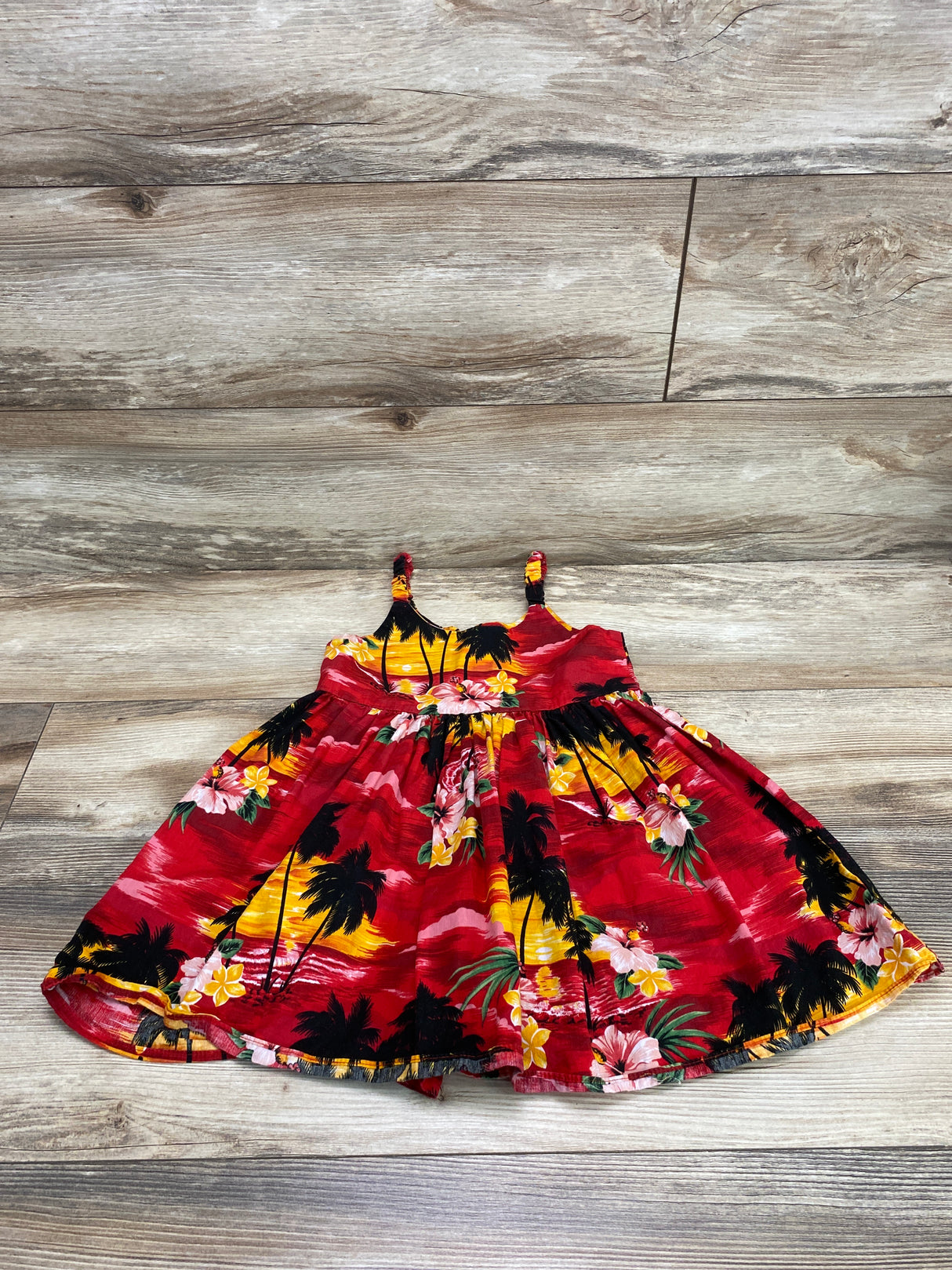 Pacific Legend Floral Dress Red sz 5T