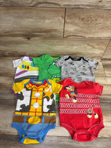 Disney Baby 5pk Toy Story Bodysuit Set White sz 12m