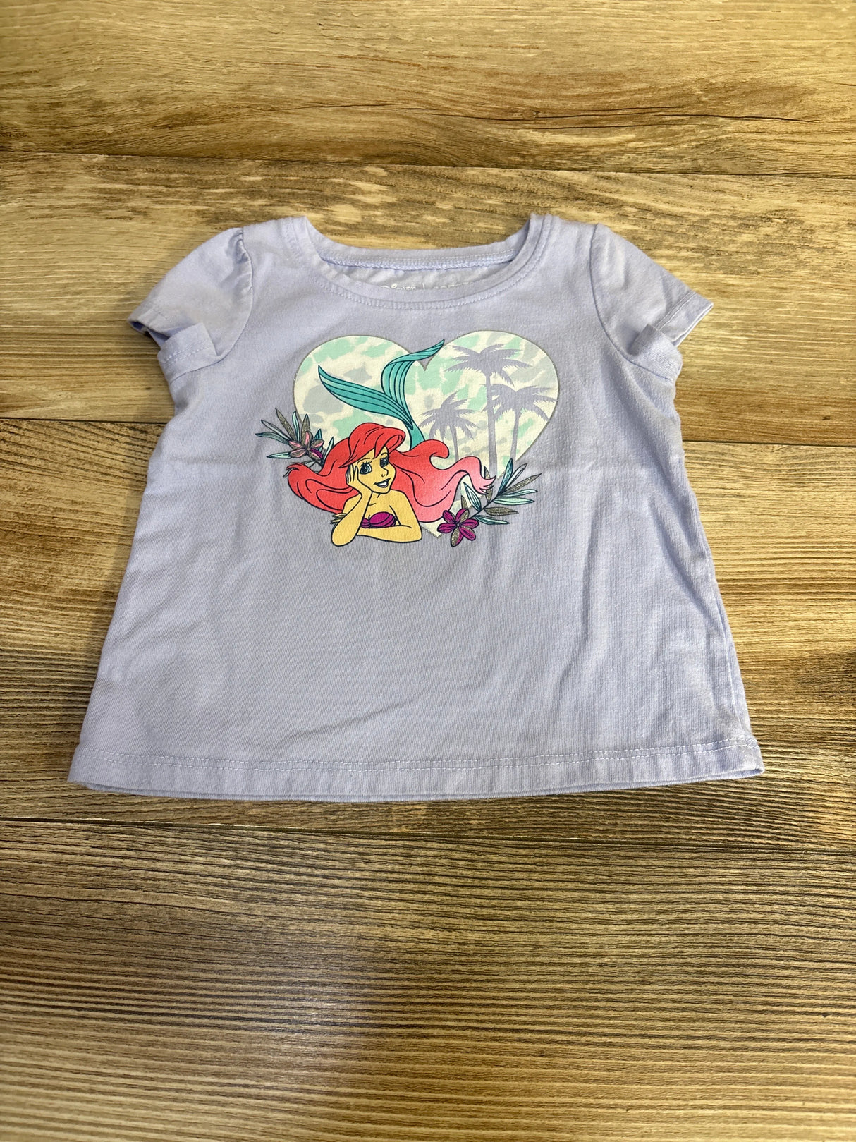Jumping Beans x Disney The Little Mermaid Shirt Purple sz 12m