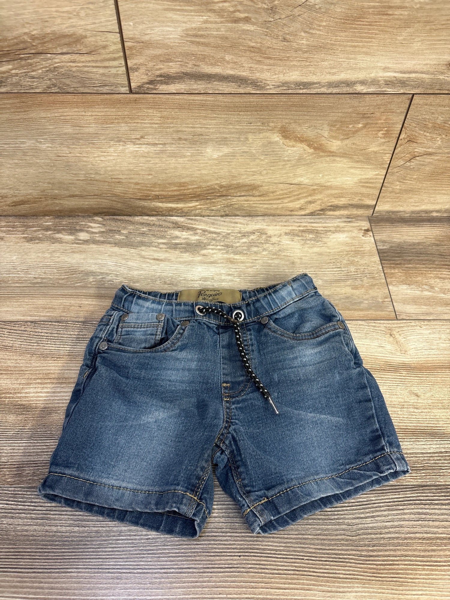 Original Penguin by Musingwear Denim Drawstring Shorts Blue sz 3T