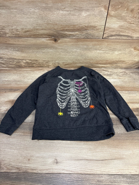 Cat & Jack Skeleton Shirt Grey sz 4-5T - Me n Mommy To Be