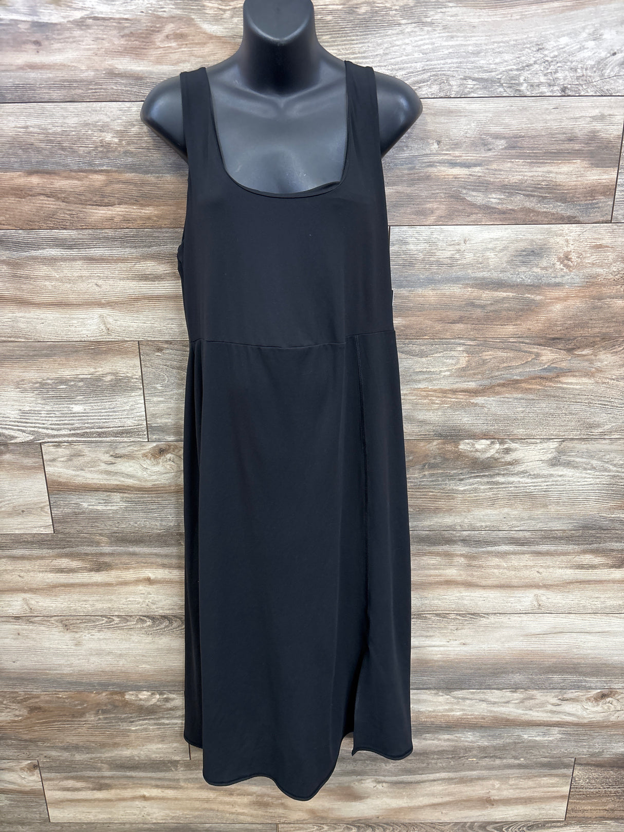 NEW Isabel Maternity Slit Active Midi Maternity Dress Black sz XXL