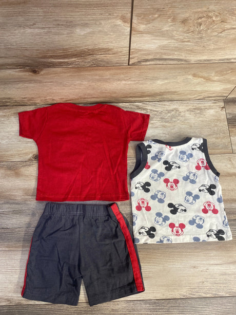 Disney Junior Mickey Mouse 3pc T-Shirt, Tank Top & Shorts Set Red sz 12m - Me n Mommy To Be