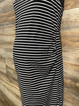 Shein Maternity Striped Cami Dress Black sz Large