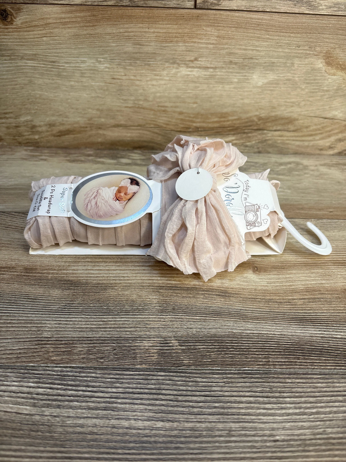 NEW So 'Dorable 2pc Headwrap & Swaddle Set Pink sz 0-6m