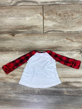 Santa Baby Buffalo Check Shirt Red/White sz 6m - Me n Mommy To Be