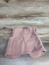 Pehr French Terry Ruffle Vest in Soft Peony sz 0-6m