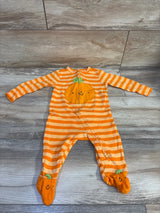 Old Navy Striped Pumpkin Sleeper Orange sz 6-9m