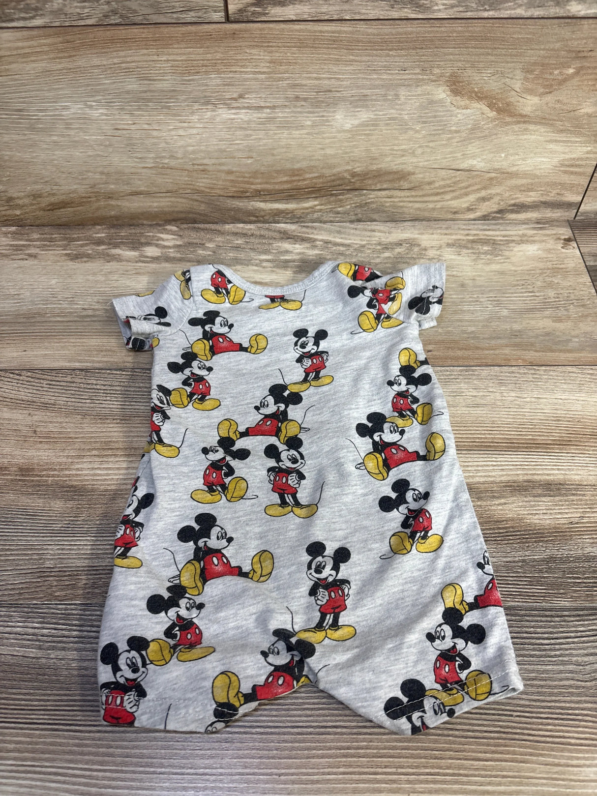 Disney Baby Mickey Mouse Grey Romper sz 3/6m