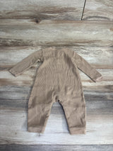 Old Navy Henley Waffle Knit Coverall Tan sz 6-12m